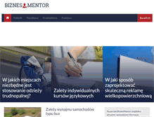 Tablet Screenshot of biznes-mentor.pl